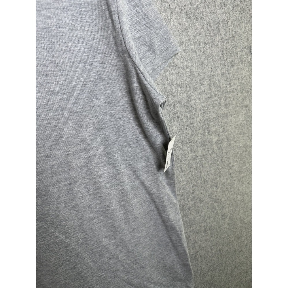 New Faded Glory XXL Womens Polo Shirt Short Sleeve Collared Stretch Heather Gray - Picture 4 of 8